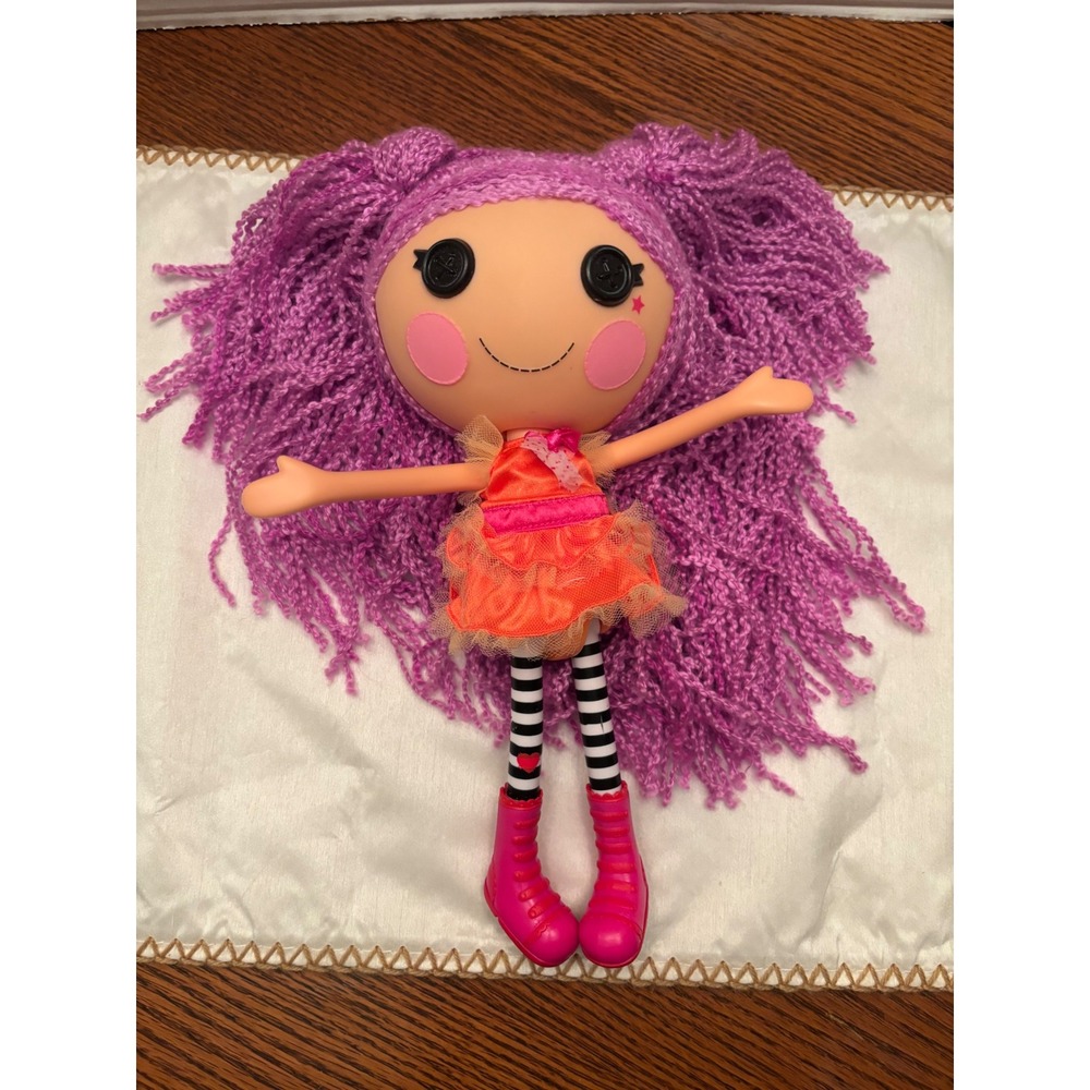 Lalaloopsy Peanut Big Top Full Size Yarn Purple Hair Big Doll 13 inches